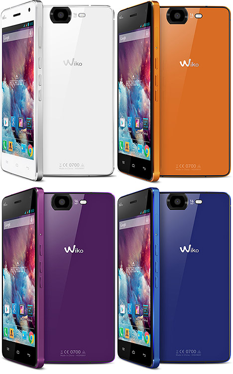 Wiko Highway Tech Specifications