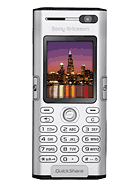 Sony Ericsson K600 Modèle Spécification