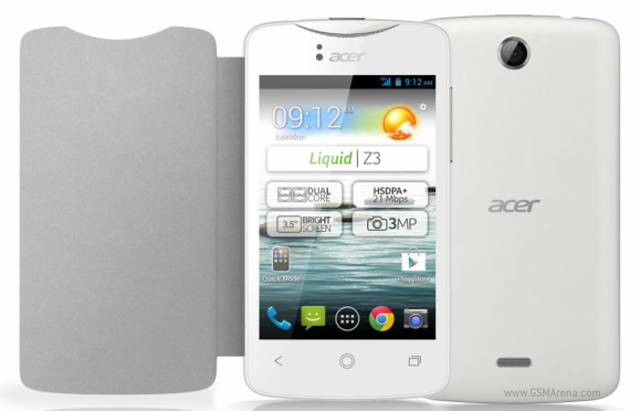 Acer Liquid Z3 Tech Specifications