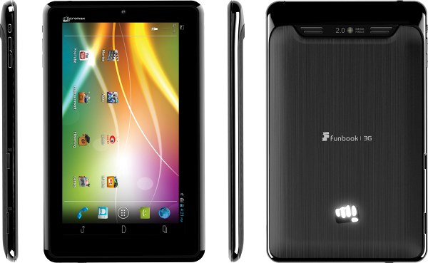 Micromax Funbook 3G P600 Tech Specifications