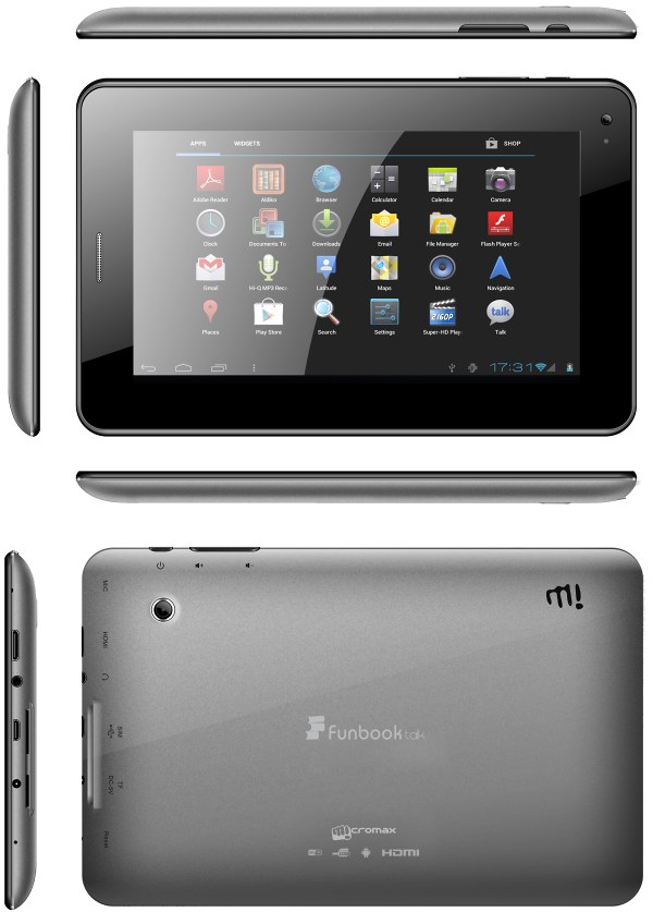 Micromax Funbook Talk P362 Tech Specifications
