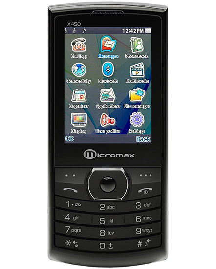 Micromax X450 Tech Specifications