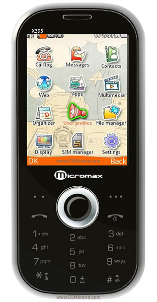 Micromax X395 Tech Specifications