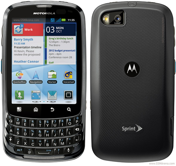 Motorola Admiral XT603 Tech Specifications