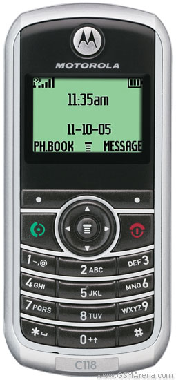 Motorola C118 Tech Specifications