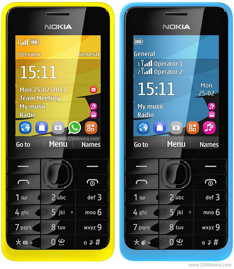 Nokia 301 Tech Specifications