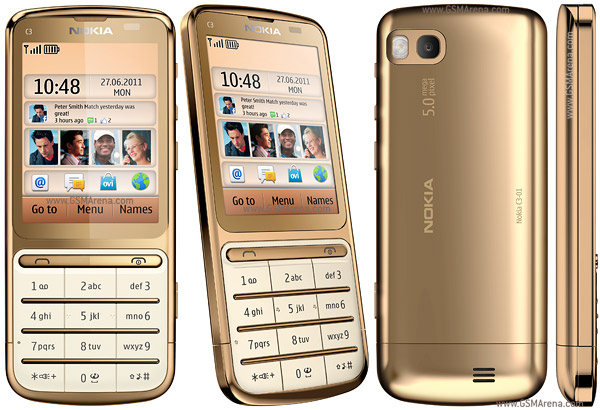 Nokia C3-01 Gold Edition Tech Specifications