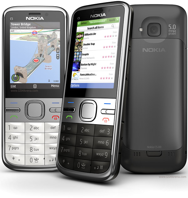 Nokia C5 5MP Tech Specifications
