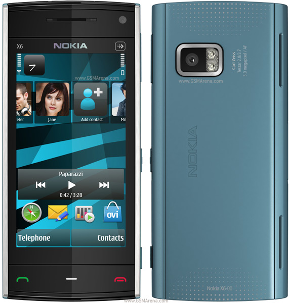 Nokia X6 8GB (2010) Tech Specifications