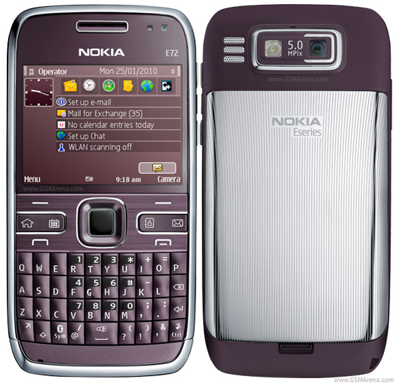 Nokia E72 Tech Specifications
