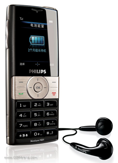 Philips Xenium 9@9k Tech Specifications