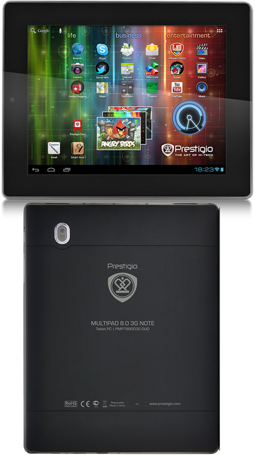 Prestigio MultiPad Note 8.0 3G Tech Specifications