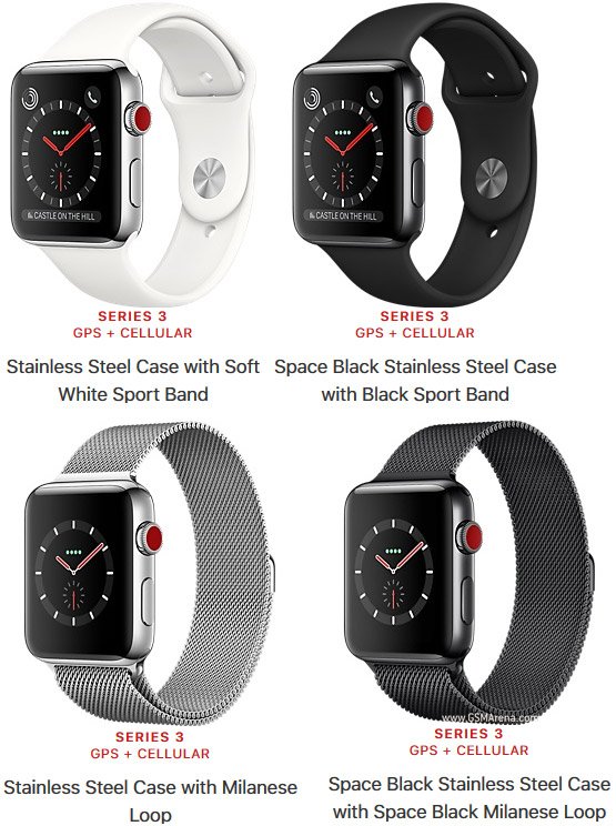 Apple Watch Series 3 Tech Specifications