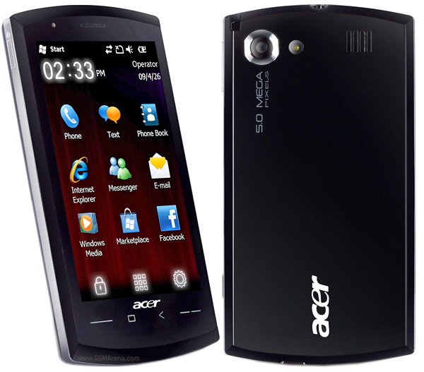 Acer neoTouch Tech Specifications